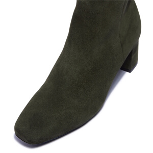 Carl Scarpa Effy Green Suede Ankle Boots